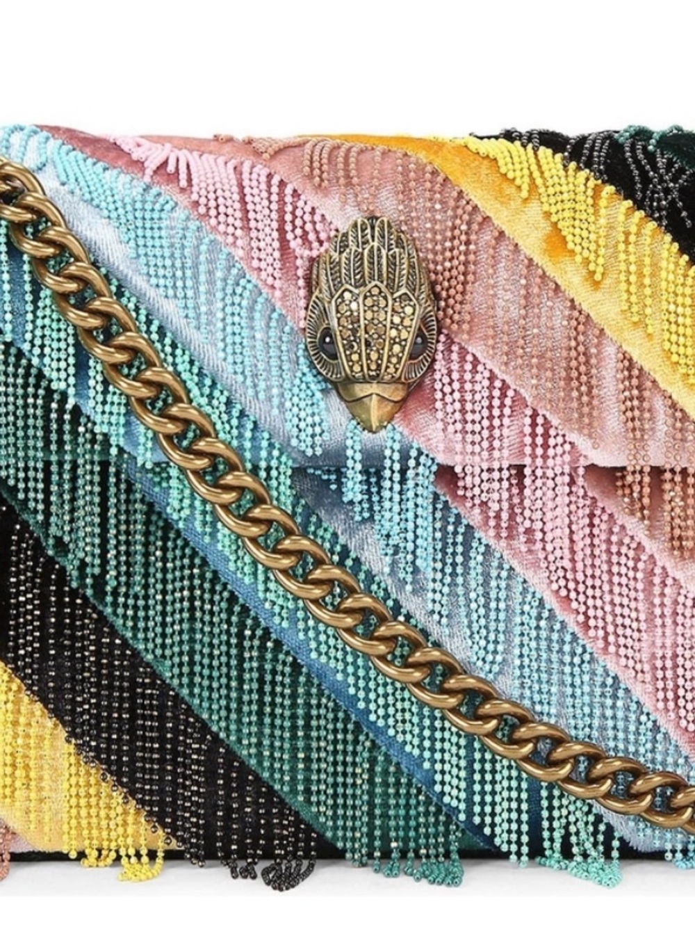 Kurt Geiger Beaded Fringe Shoulder Bag